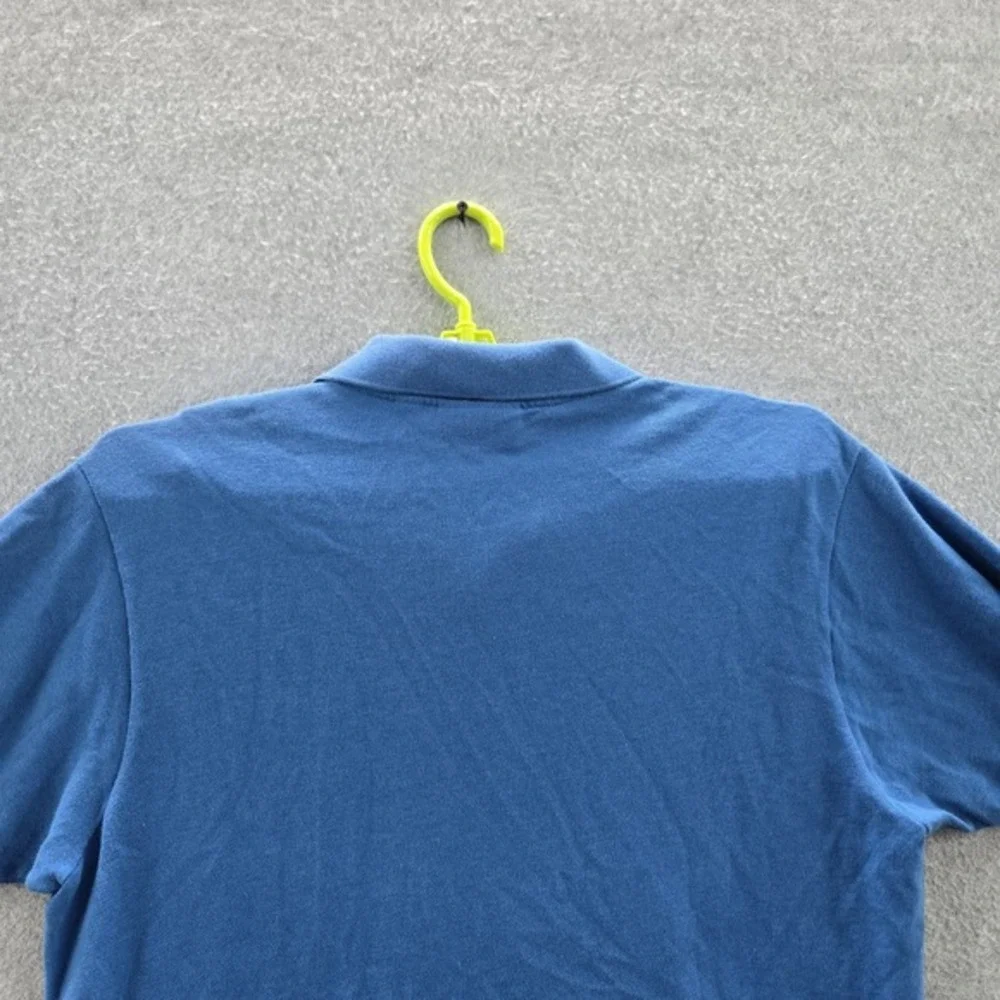 Lacoste Men Polo L Blue‎ Logo Button Short Sleeve